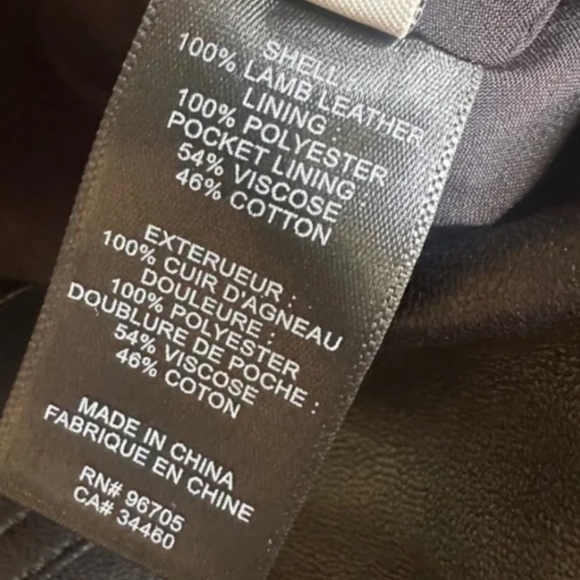 REBECCA TAYLOR 100% Real Lambskin Leather Crop Pants in Black - Picture 8 of 10